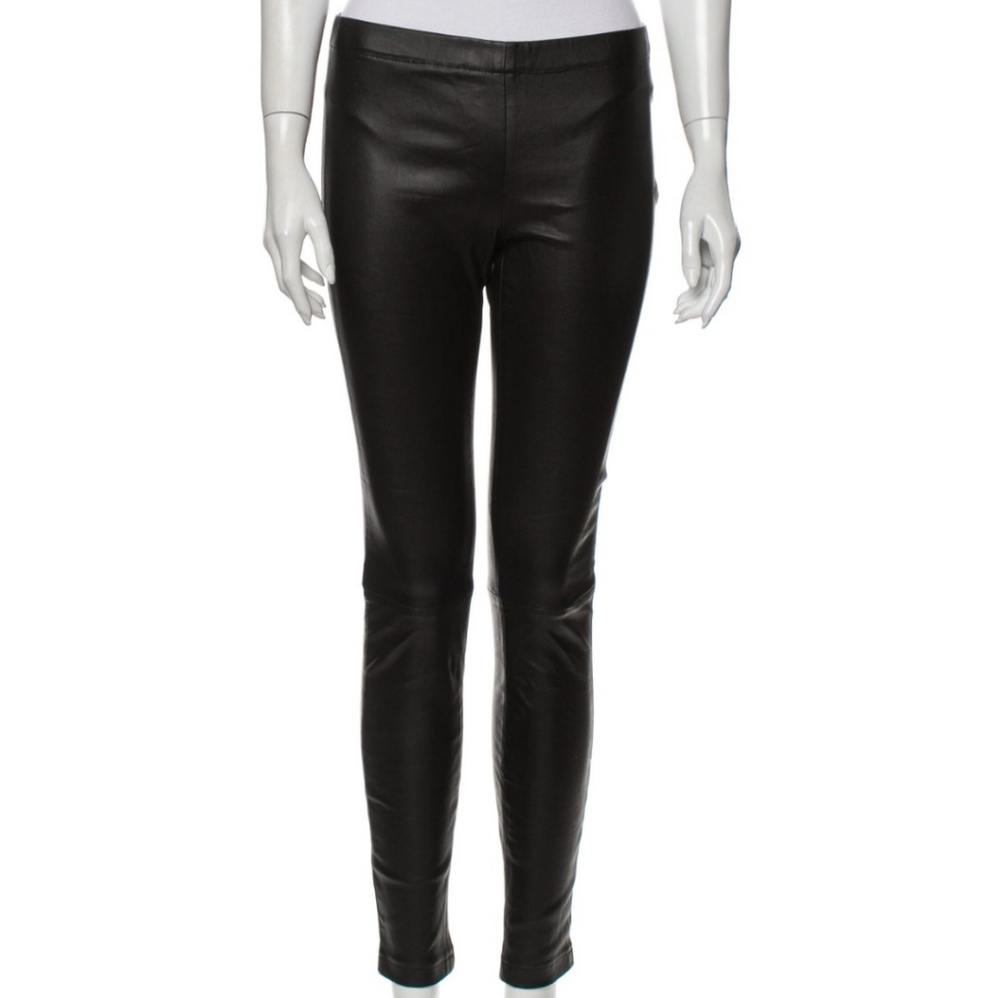 $895 LAMARQUE "Londa" Leather Skinny Leg Pants XS 0 ❤️